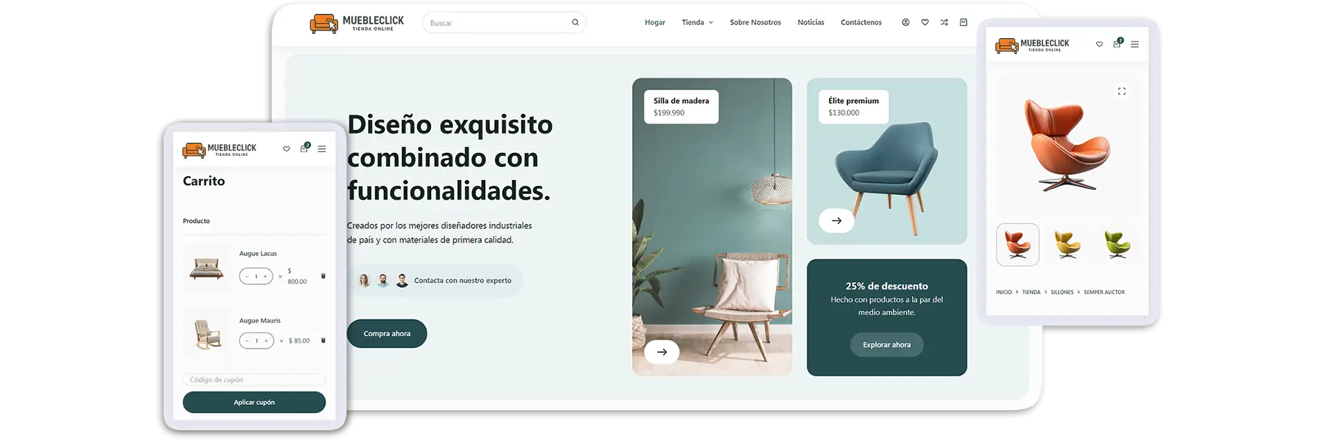 Ejemplo de una tienda online profesional creada con la plataforma VTiendas